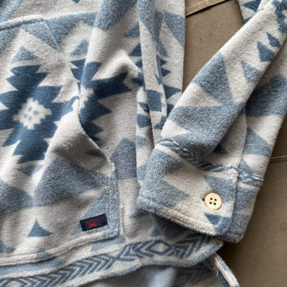 Faherty Organic Cotton Baja Hoodie - Doug Good Feather Native Design XL - Picture 3 of 6
